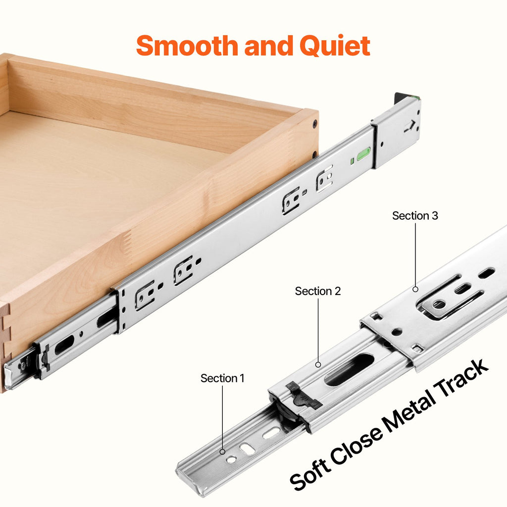 Single-tier wooden cabinet organizer with drawer extended