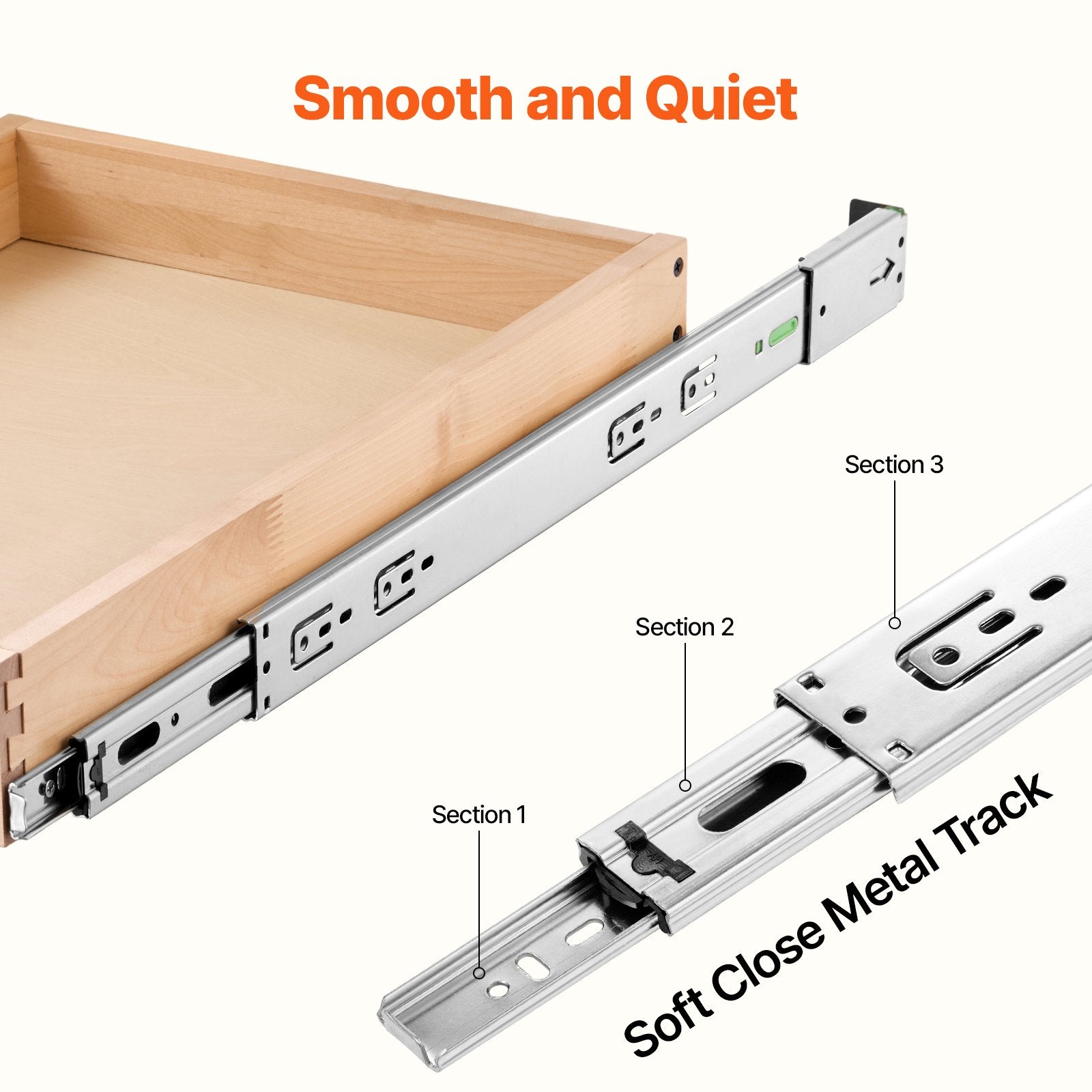 Single-tier wooden cabinet organizer with drawer extended