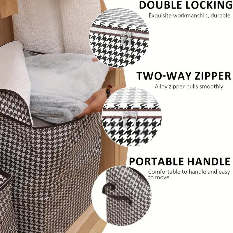 Large storage bag with reinforced carrying handles